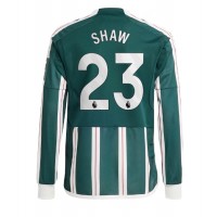 Manchester United Luke Shaw #23 Gostujuci Dres 2023-24 Dugi Rukav